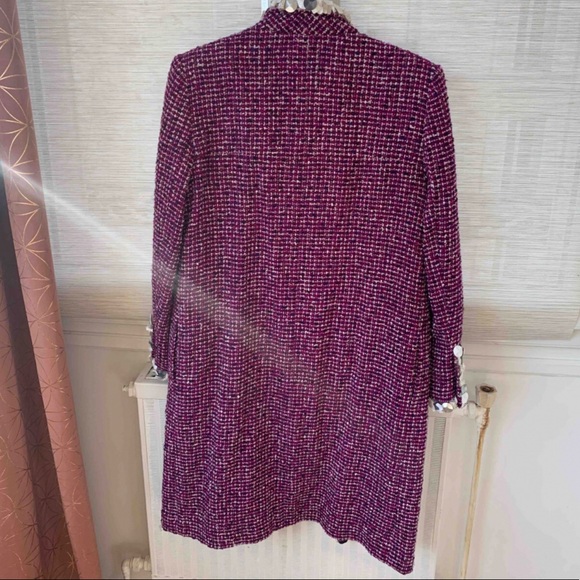 CHANEL Tweed Pearls Jacket Coat size 40/4 CHIC! - Picture 9 of 11